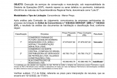 Resultado Lote D Norte Proconserva