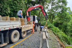 Implantação de barreiras New Jersey