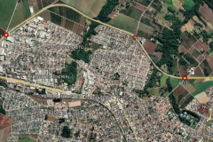 Mapa das interseções em Mandaguari