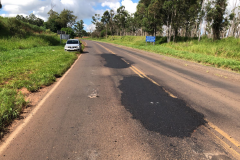 Serviços iniciais de tapa buracos emergencial na PR-463