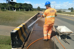 Reformas no viaduto de Palmas