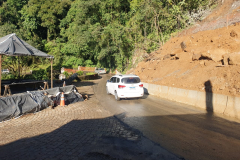 Retomado tráfego de veículo em trecho em obras