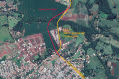 Contorno de Três Barras do Paraná - mapa