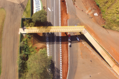 Passarela de Bandeirantes e nova rotatória da BR-369
