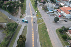 Serviços do Proseg Paraná no km 8 da PR-092, em Curitiba