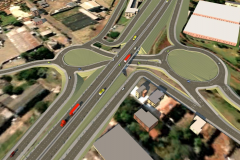 Maquete do anteprojeto do Viaduto da PUC