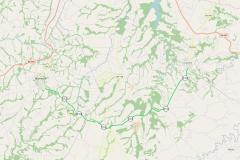 Mapa do trecho da PR-553 contemplado