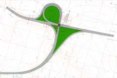 Projeto geométrico novo viaduto PR-364 x BR-153
