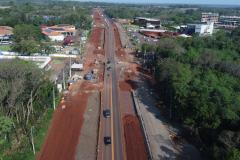 Trecho da BR-469 em obras