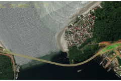 Plano funcional da Ponte de Guaratuba