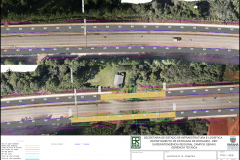 Folha do projeto geométrico da obra