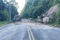 Condições da PR-476, em União da Vitória, no domingo (21)