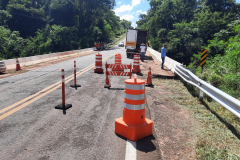 PR-218 bloqueio ponte Rio Paixão entre Amaporã e Graciosa