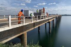 Início da reforma da ponte sobre a Represa de Chavantes entre Carlópolis e Fartura