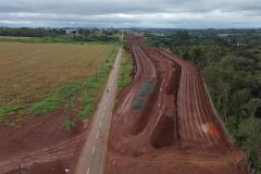 Local da obra da passagem em desnível da Perimetral Leste com a Avenida Wandscheer