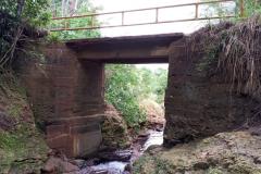 Atual ponte da Estrada Quilombo