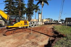 Serviços iniciais do novo Trevo do Catuaí