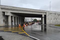 Novo viaduto de São José dos Pinhais, com passagem inferior liberada