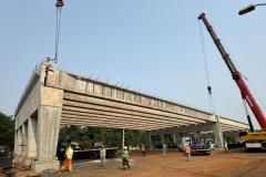 BR-469 lançamento das vigas do viaduto do km 3
