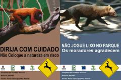 Novas placas rodoviárias do Parque Nacional Ilha Grande