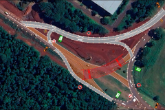 Croqui do desvio do aeroporto na BR-469