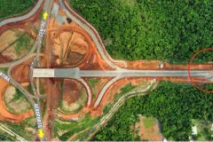 Local da detonação de rochas em 17 e 18 de outubro de 2024