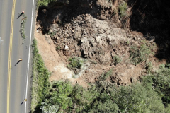 PR-170 em Bituruna - trechos danificados pelas chuvas