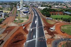 Viaduto da PUC com pavimentação na passagem superior