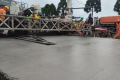 PRC-466 em Guarapuava - primeiras placas de concreto da nova pista