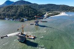 Ponte de Guaratuba chega a 60%