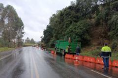 PR-160 em Telêmaco Borba, local da interdição