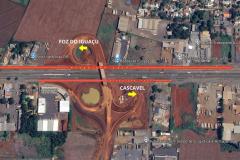 Croqui interdição marginais da BR-277