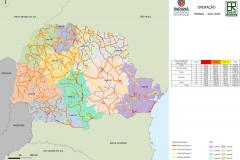 Mapa dos 10 lotes de serviços de operação de tráfego rodoviário