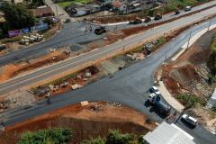 PR-160 obras da nova trincheira em Telêmaco Borba