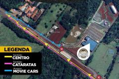 Croqui desvio BR-469 viaduto Movie Cars