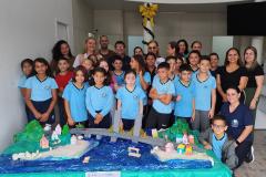 Alunos de escolha municipal montam maquete da ponte de Guaratuba