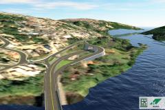 Maquete digital novo viaduto da PR-160 em Telêmaco Borba