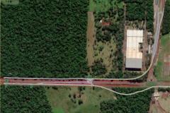 Croqui do desvio no acesso ao aeroporto de Foz do Iguaçu