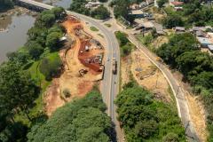 PR-160 obra do viaduto Max Staudacher