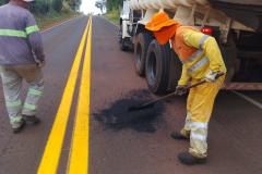 PR-490 entre Altônia e Iporã, serviços iniciais do ProMAC