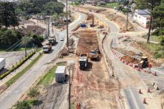 Construção de novo viaduto na PR-151 em Palmeira