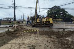 PR-412 duplicação entre Matinhos e Praia de Leste - estacas do viaduto