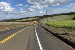 PR-662 sinalização horizontal em Foz do Jordão