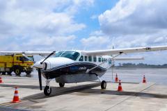 Os mais de 500 quilômetros que separam Curitiba de Cianorte, no Noroeste, agora podem sumir em pouco mais de 1h40 em uma viagem de avião. A partir desta quarta-feira (23), a cidade passou a receber três voos semanais do programa Voe Paraná, iniciativa do Governo do Estado em parceria com a Gol.Foto: Rodrigo Felix Leal