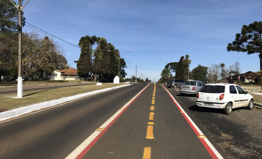 Execução de ciclofaixa e ciclovia em Entre Rios, Guarapuava