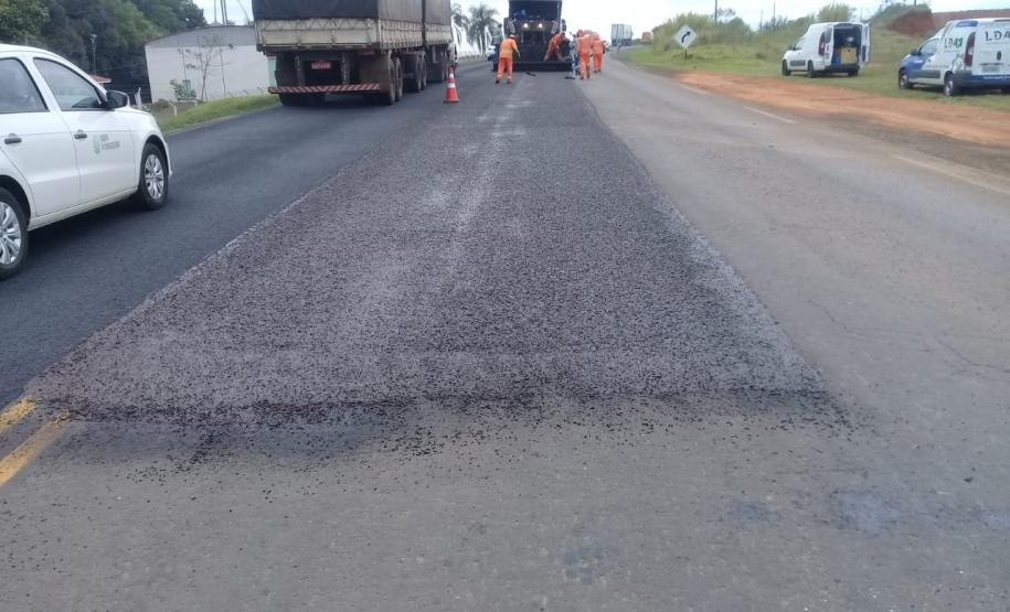 PR-092, entre Jaguariaíva, passando por Arapoti, ambas nos Campos Gerais, até Wenceslau Braz, no Norte Pioneiro, passa por serviços de remendos e de microrrevestimento asfáltico.
