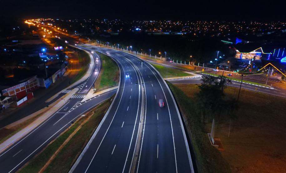 Viaduto na BR-277, em Foz do Iguaçu
