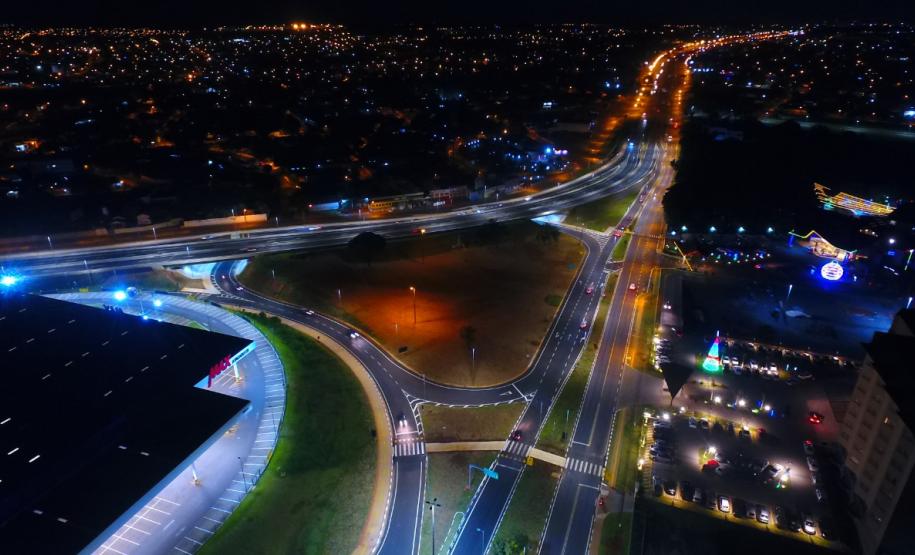Viaduto na BR-277, em Foz do Iguaçu