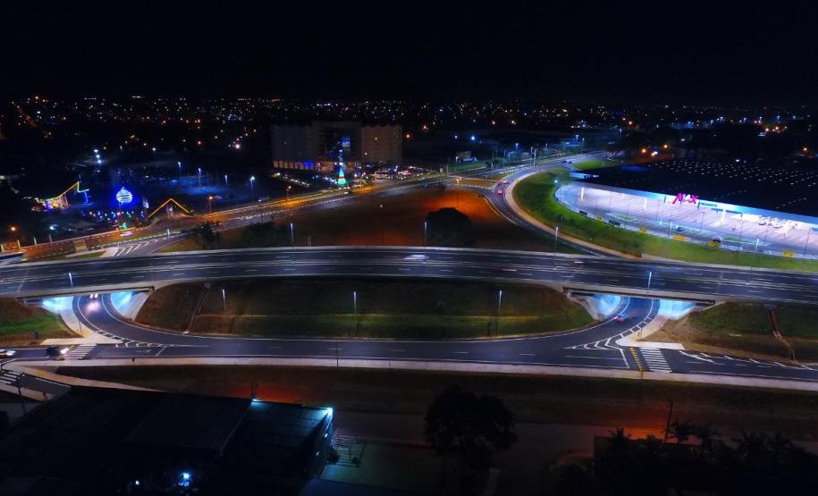 Viaduto na BR-277, em Foz do Iguaçu