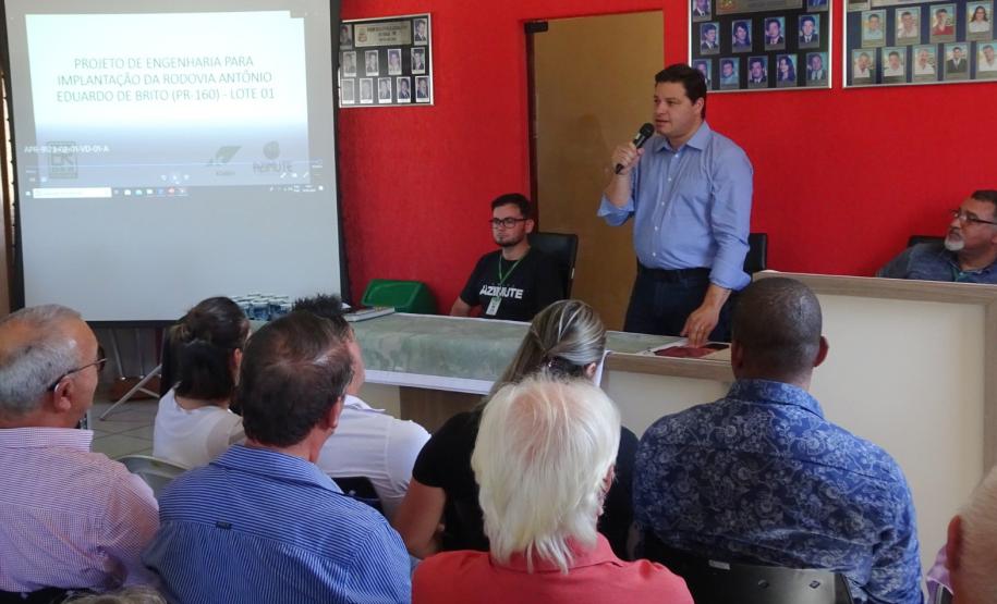 Audiência pública sobre a pavimentação da PR-160 em Imbaú